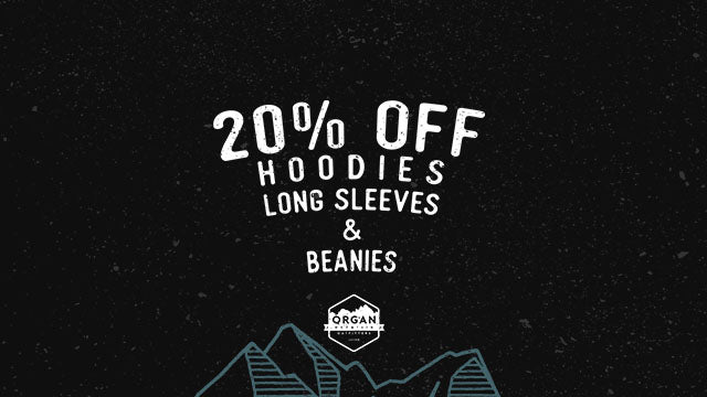 Take 20% Off Hoodies, Long Sleeves, & Beanies!