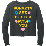 Sunsets Are Better With You Cropped Long Sleeve