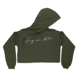 Organ MTN Script Cropped Hoodie