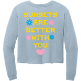 Sunsets Are Better With You Cropped Long Sleeve