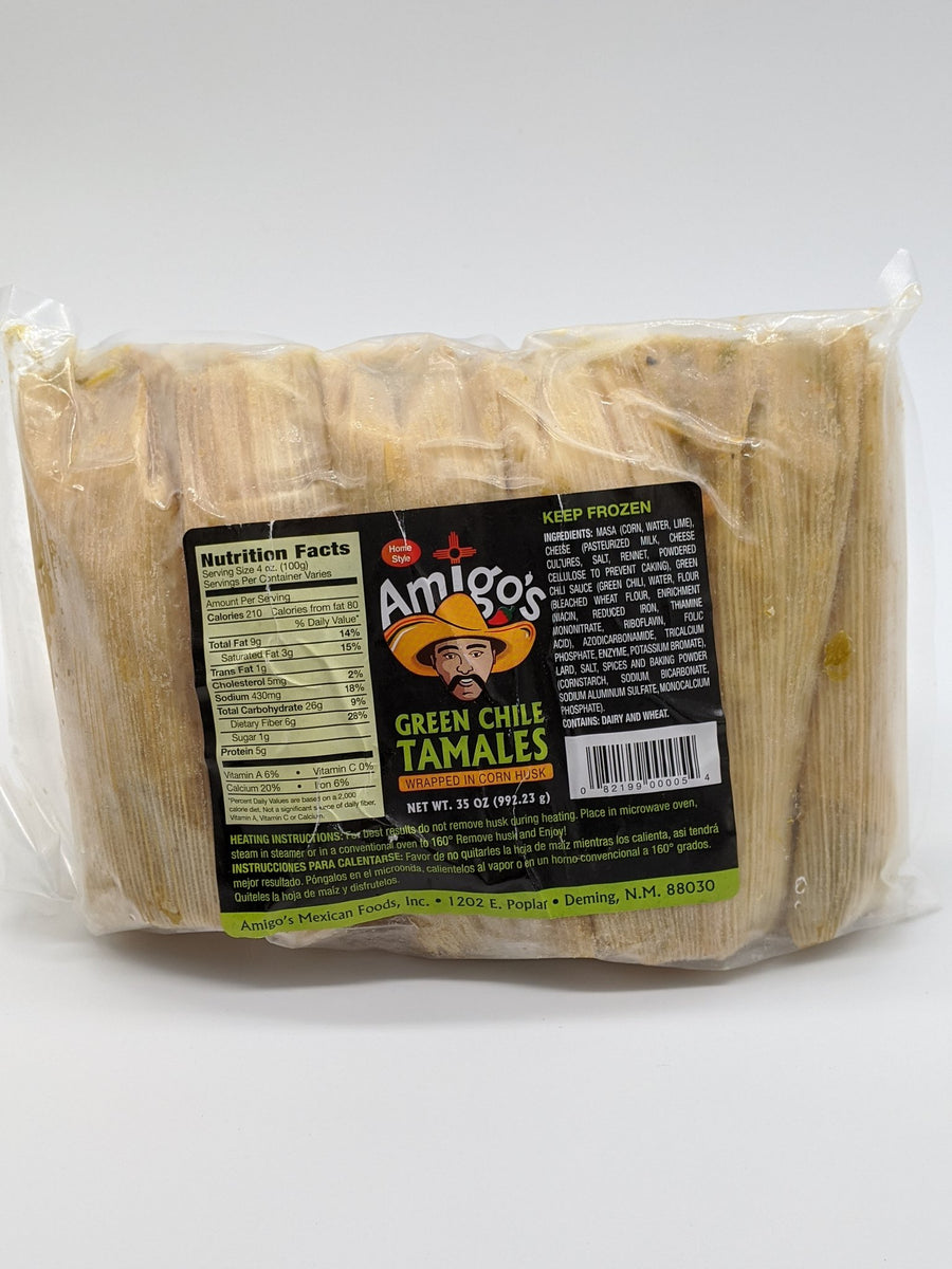 Hatch Green Chile Cheese Tamales - Organ Mountain Outfitters