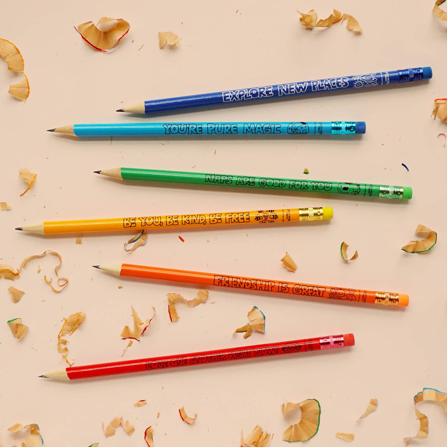 Lucky Horse Press - Friendly Reminders Wood Pencils