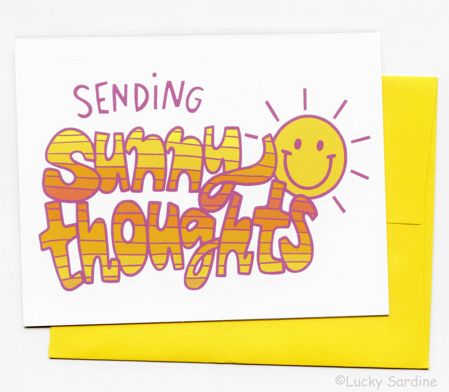 Lucky Sardine - Sending Sunny Thoughts, Sunshine Greeting Card