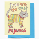 Lucky Sardine - You Are The Cat's Pajamas Greeting Card