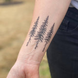 NatureTats - Pine Trees Temporary Tattoo