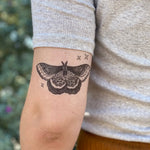 NatureTats - Night Moth Temporary Tattoo - Organ Mountain Outfitters