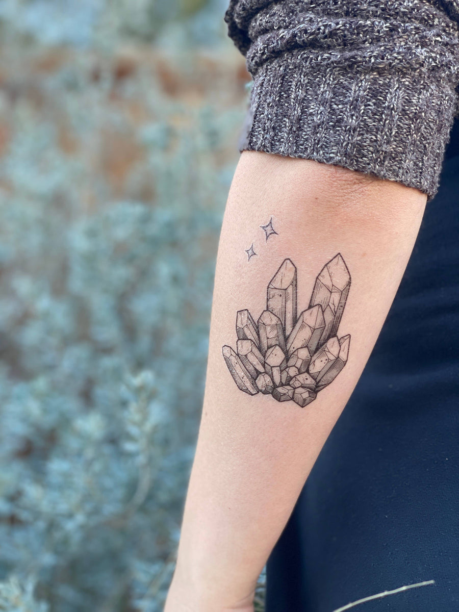 NatureTats - Crystal Quartz Temporary Tattoo