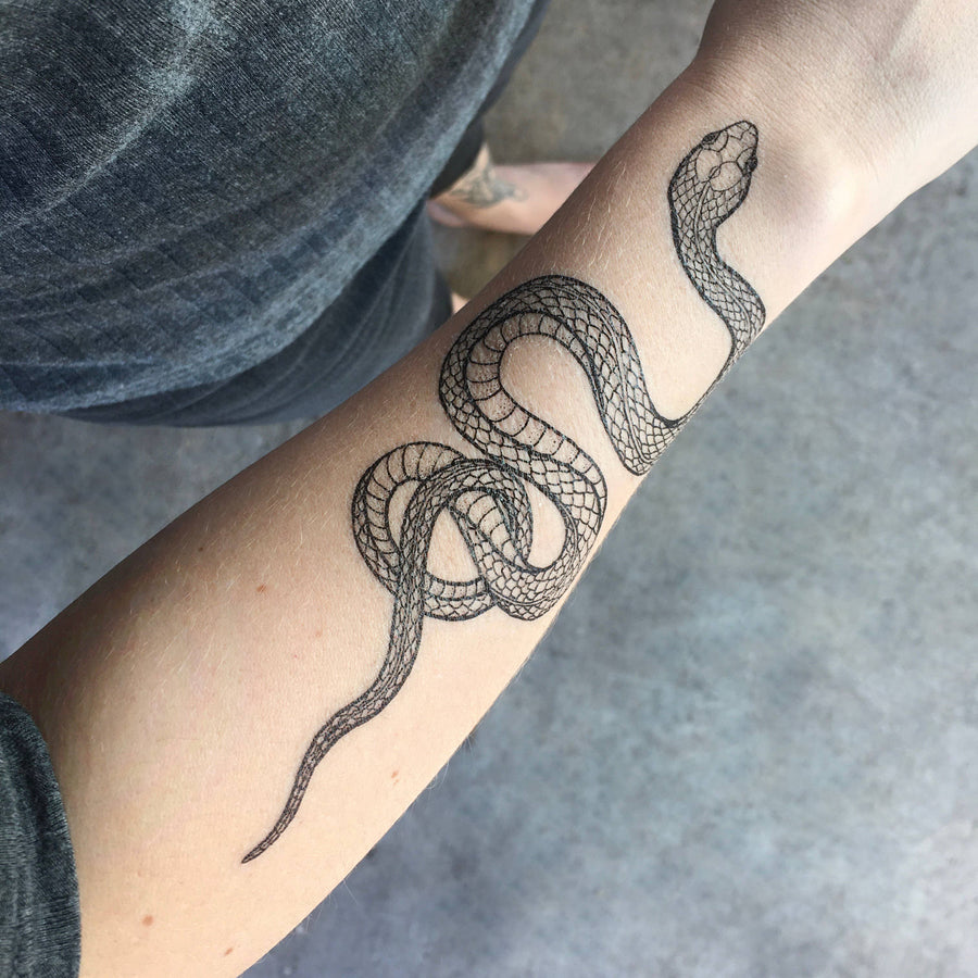 NatureTats - Garden Snake Temporary Tattoo