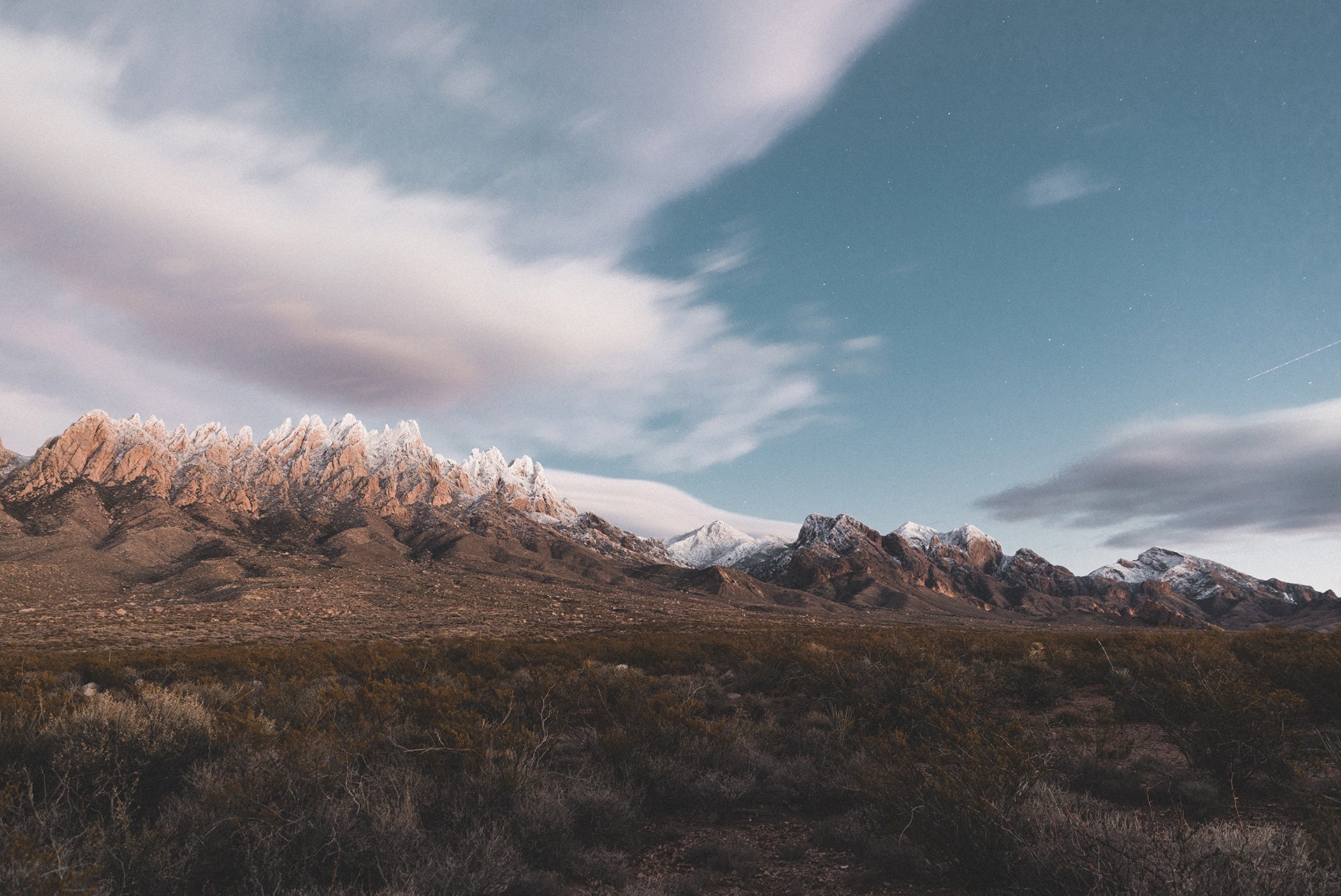 Photography: Dusted Mountain Tops - Organ Mountain Outfitters