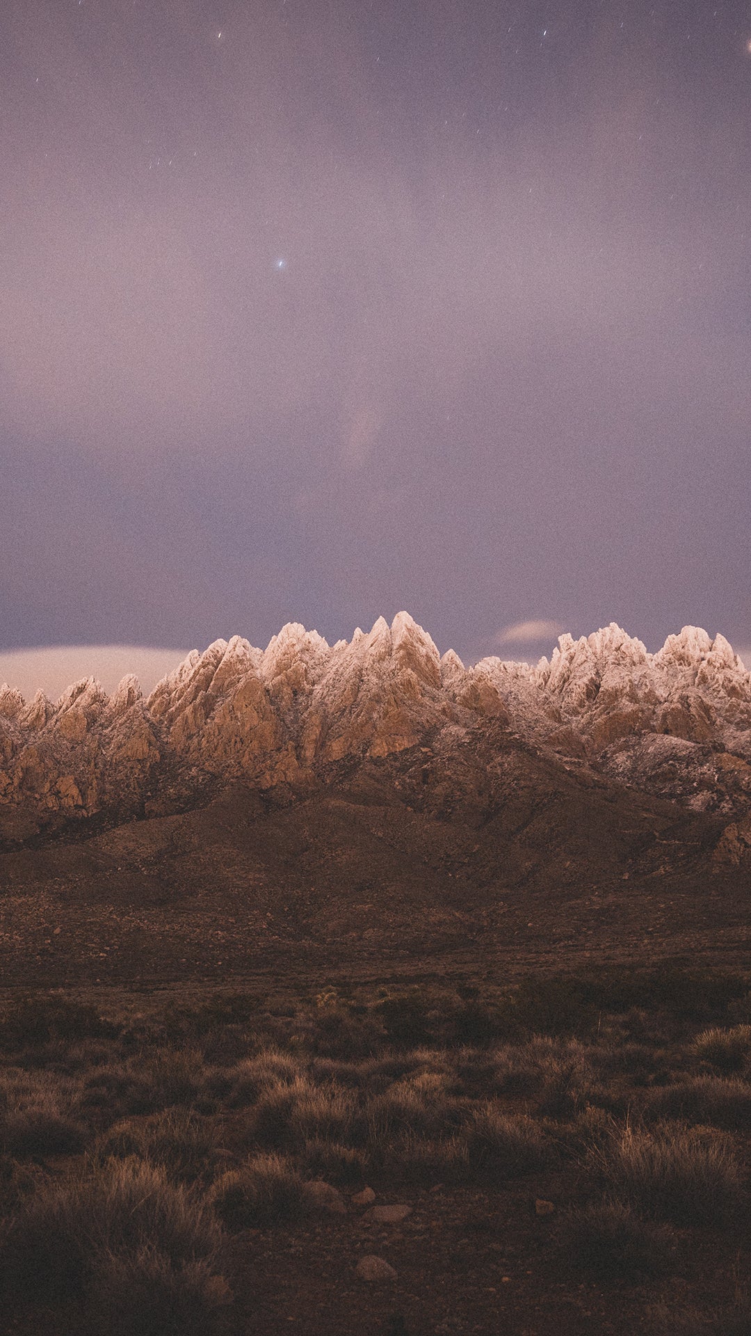 Snowy Peaks of the Organ Mountains Phone Wallpapers - Organ Mountain Outfitters