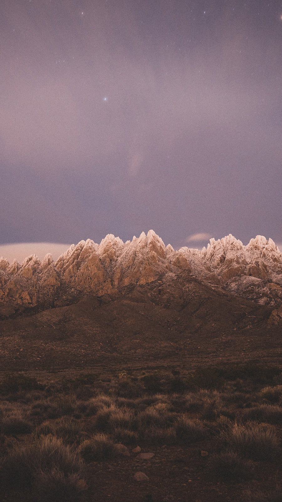 Snowy Peaks of the Organ Mountains Phone Wallpapers - Organ Mountain Outfitters