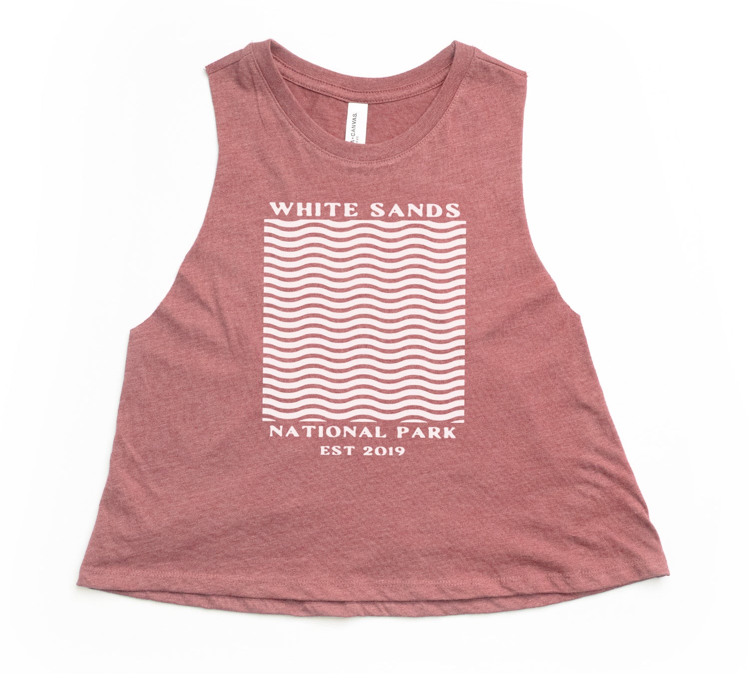 Women's White Sands Cropped Tank - Organ Mountain Outfitters