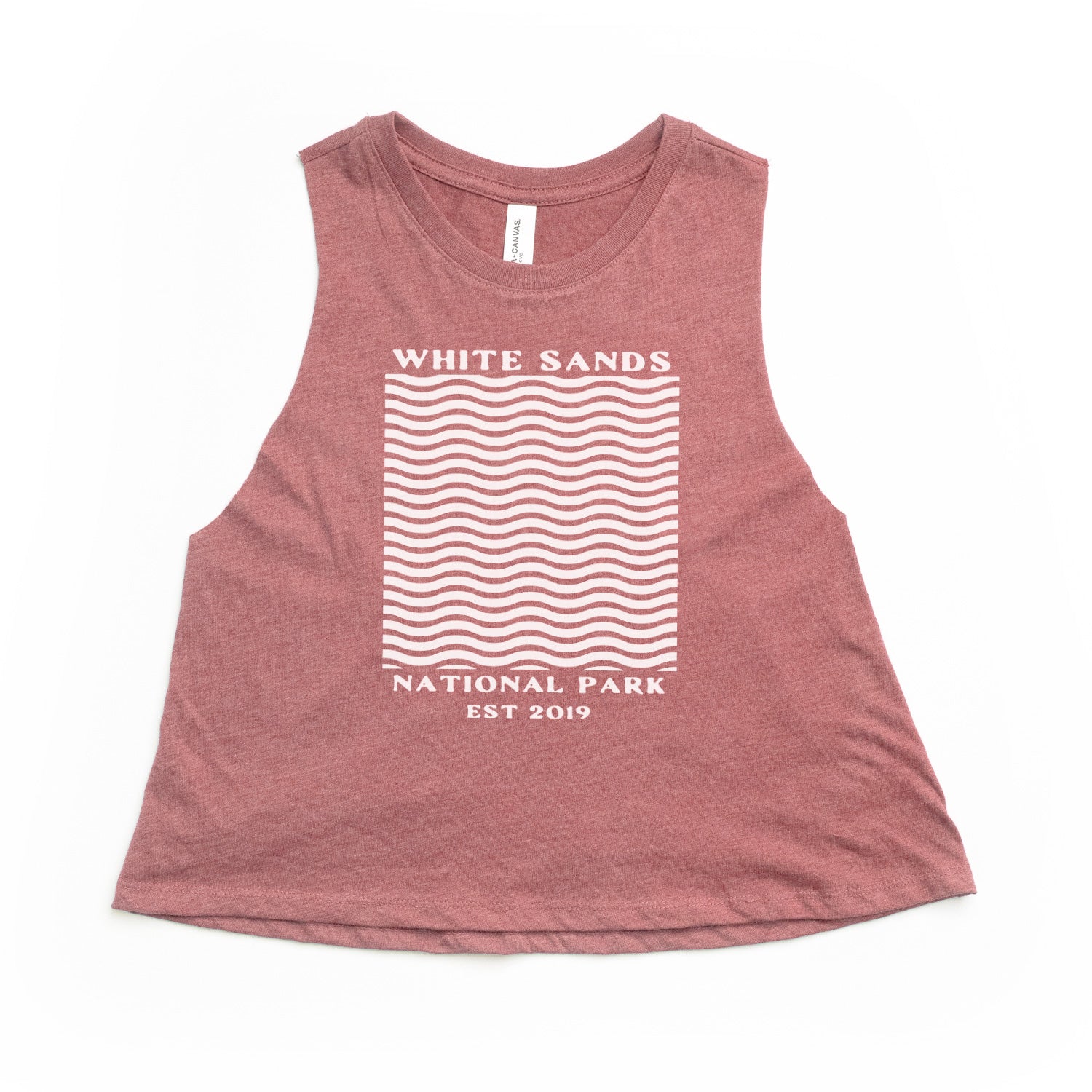 Women's White Sands Cropped Tank - Organ Mountain Outfitters