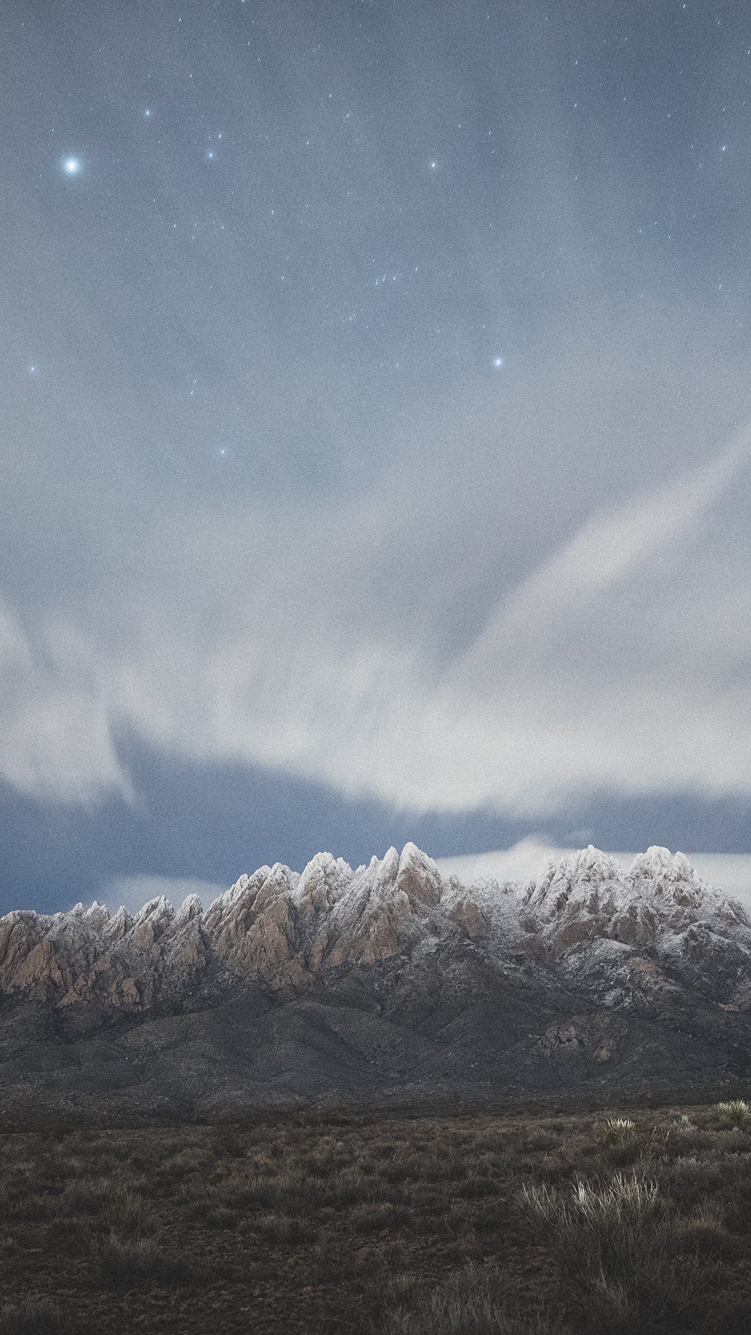 Snowy Peaks of the Organ Mountains Phone Wallpapers - Organ Mountain Outfitters