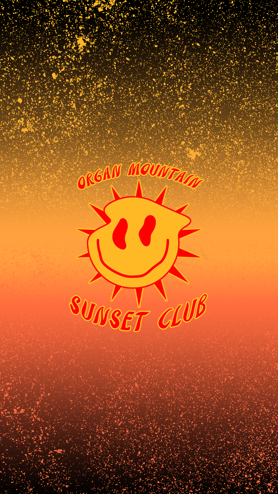 Smiley Sunset Club Texture Wallpaper