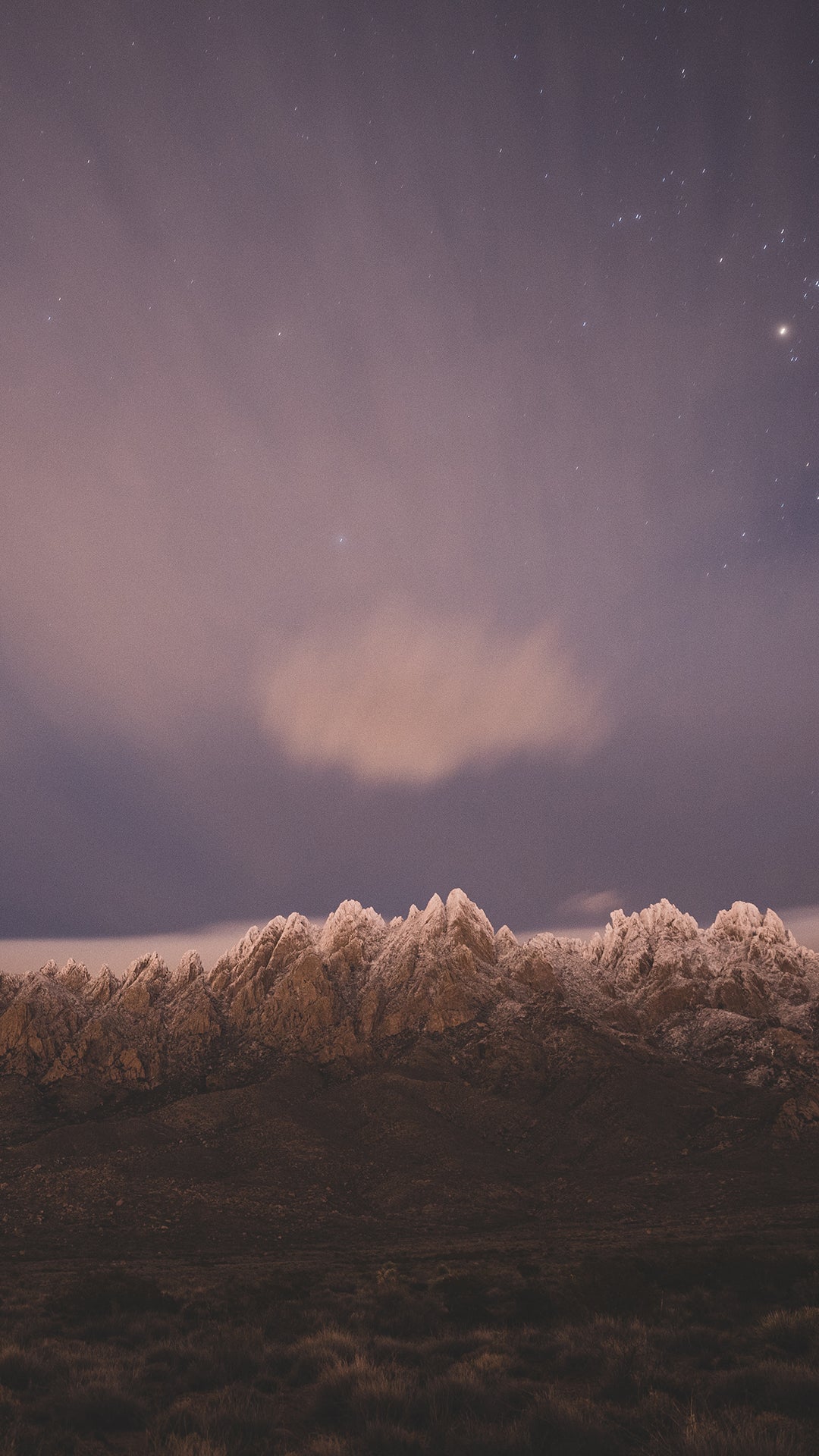 Snowy Peaks of the Organ Mountains Phone Wallpapers - Organ Mountain Outfitters