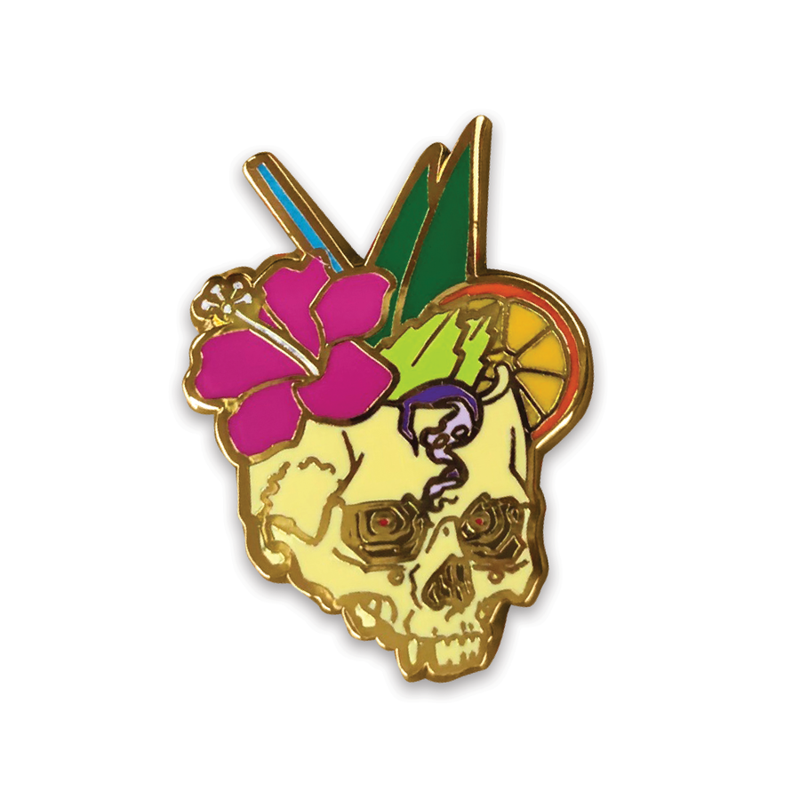 Yesterdays - Tiki Skull by Brian Ewing