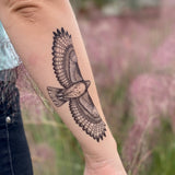 NatureTats - Hawk Temporary Tattoo