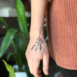 NatureTats - Lavender Twigs Temporary Tattoo - Organ Mountain Outfitters