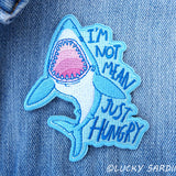 Lucky Sardine - Hungry Shark, Embroidered Patch