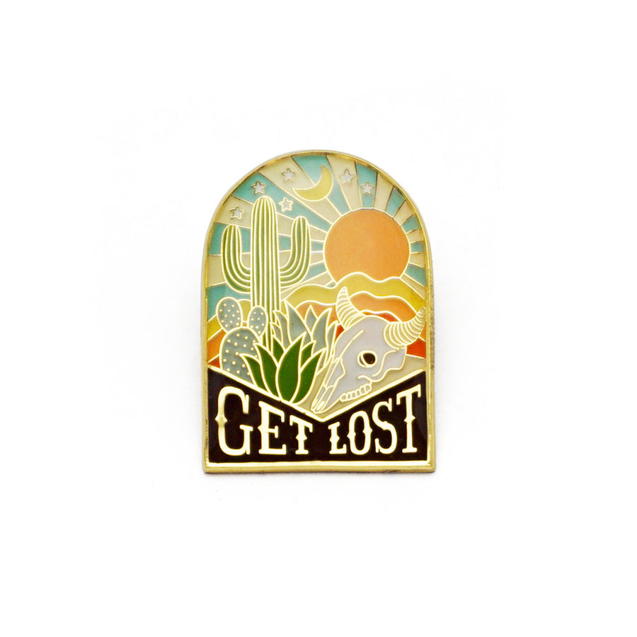 Lucky Horse Press - Get Lost Enamel Pin - Organ Mountain Outfitters