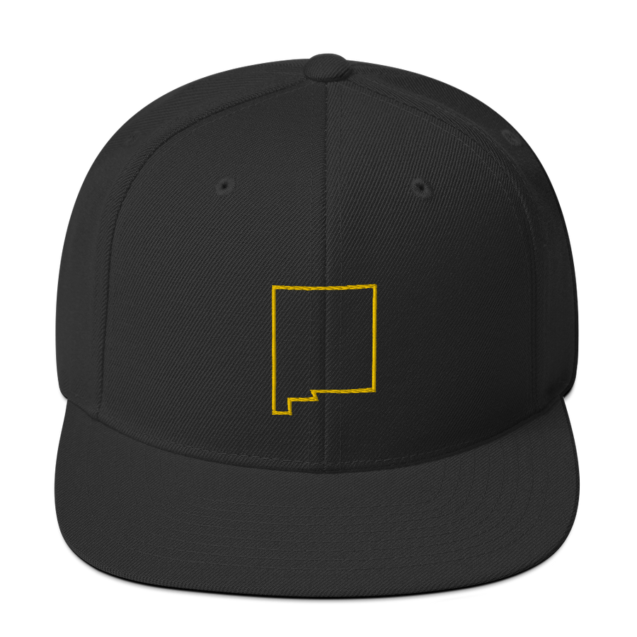 New Mexico Outline Snapback Hat