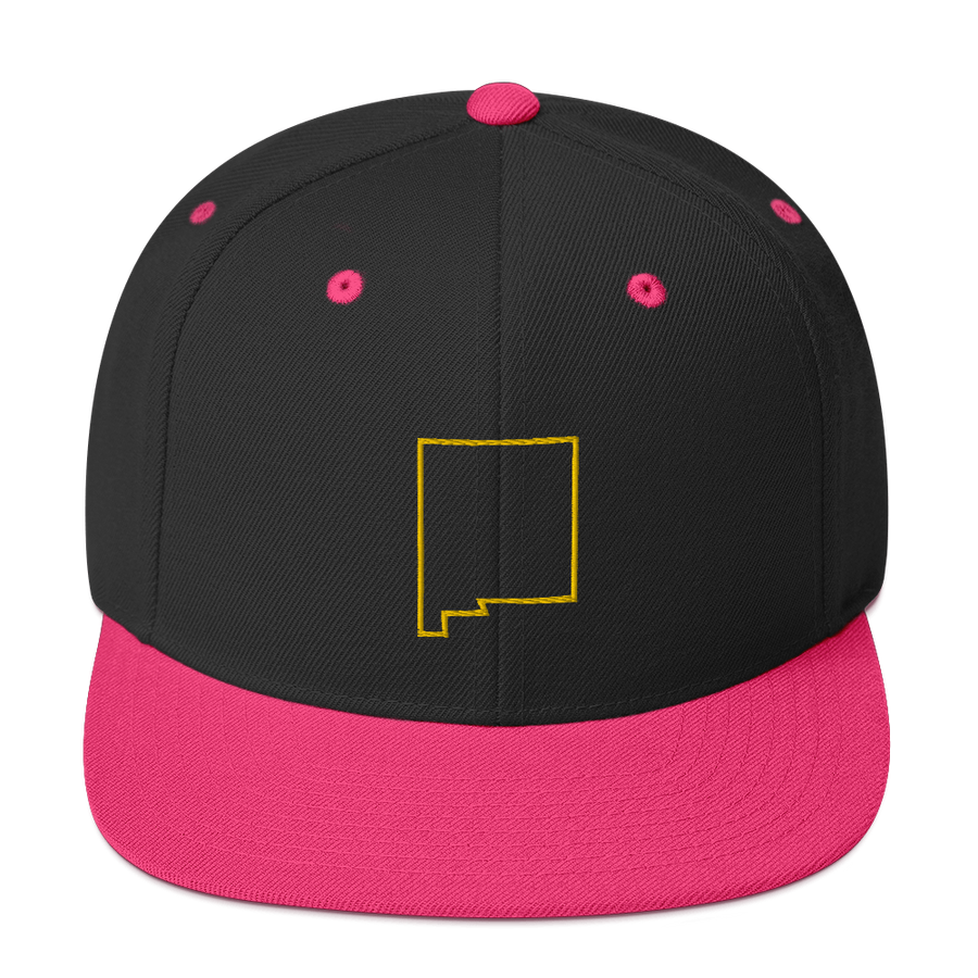 New Mexico Outline Snapback Hat