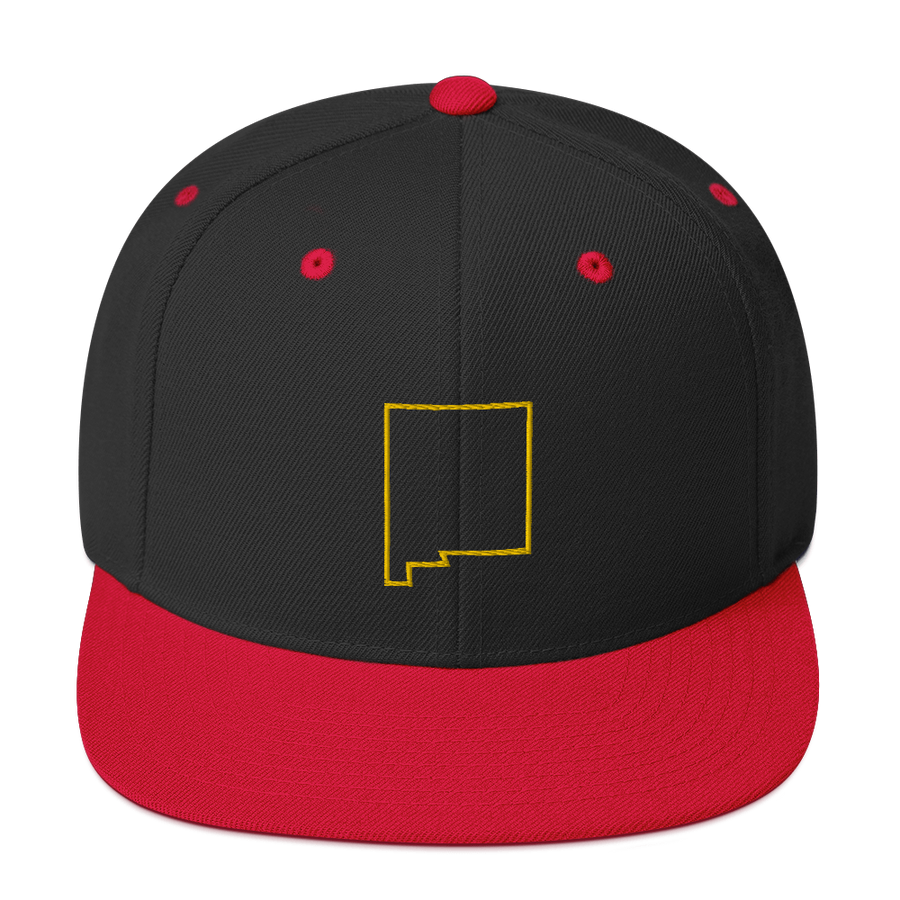 New Mexico Outline Snapback Hat
