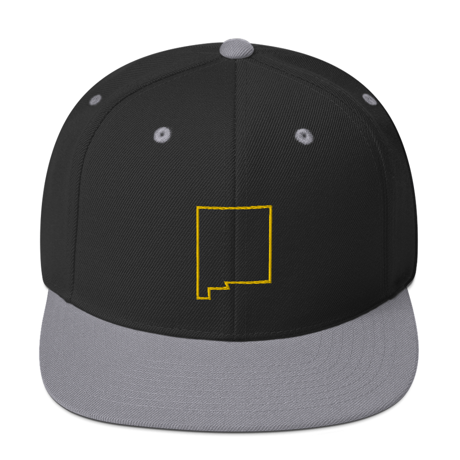 New Mexico Outline Snapback Hat