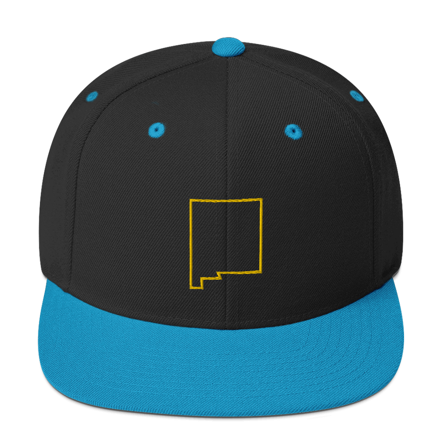 New Mexico Outline Snapback Hat