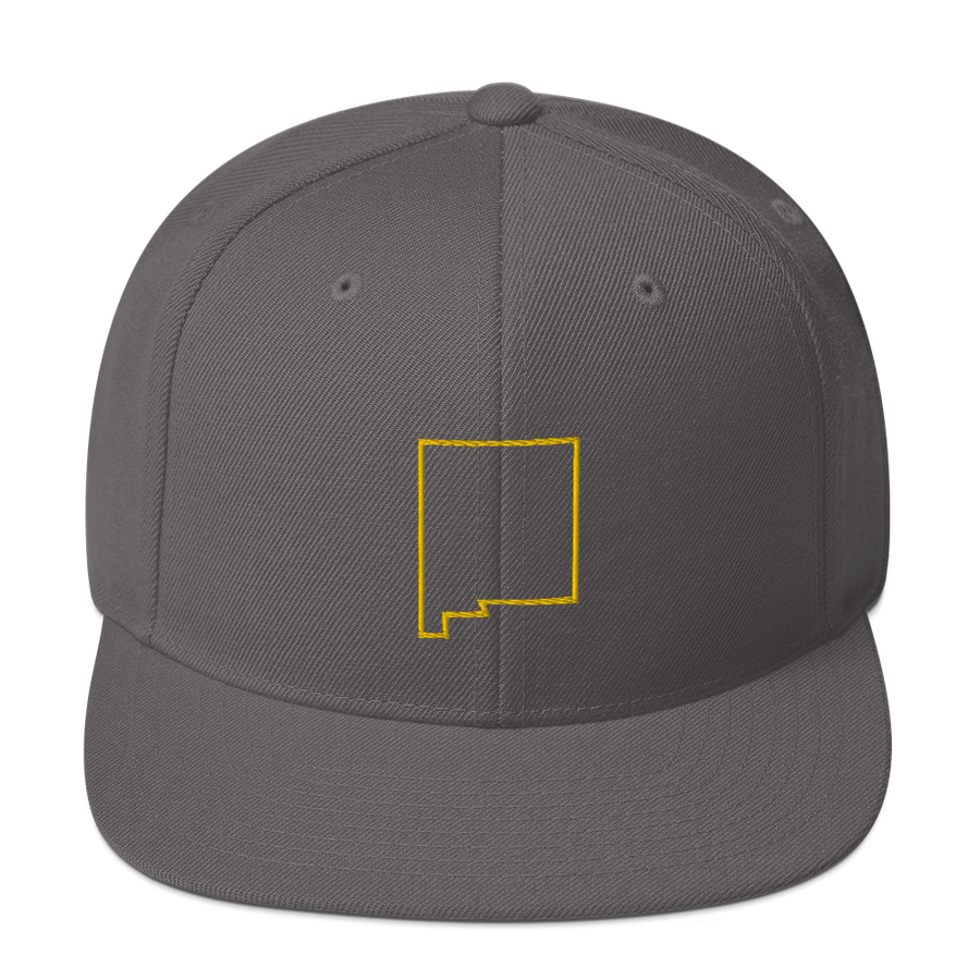 New Mexico Outline Snapback Hat