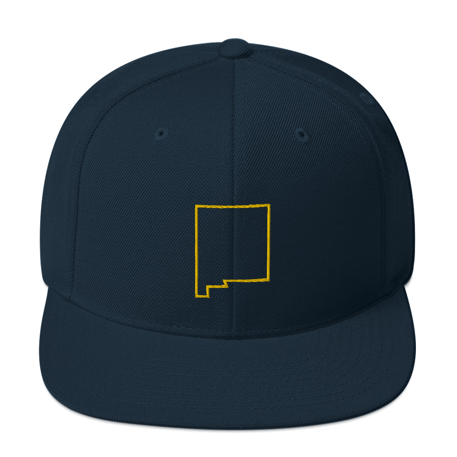 New Mexico Outline Snapback Hat