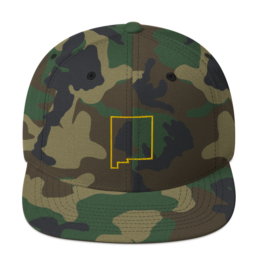 New Mexico Outline Snapback Hat