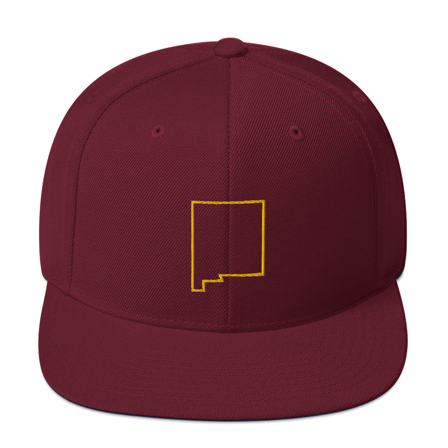 New Mexico Outline Snapback Hat