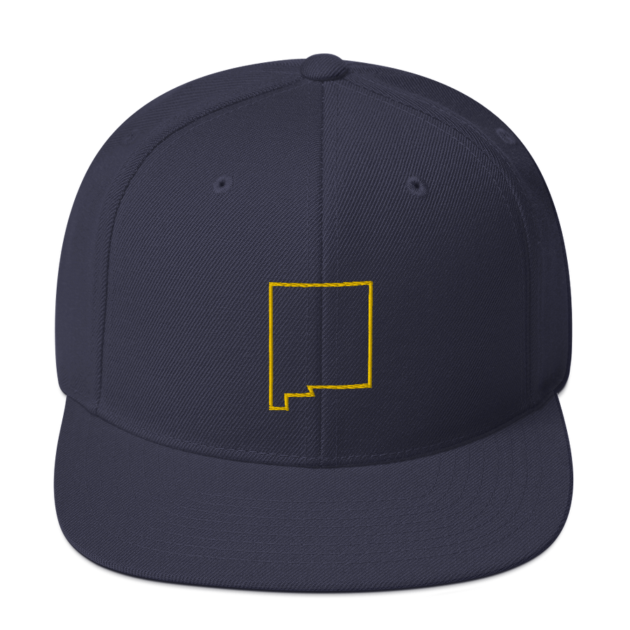 New Mexico Outline Snapback Hat