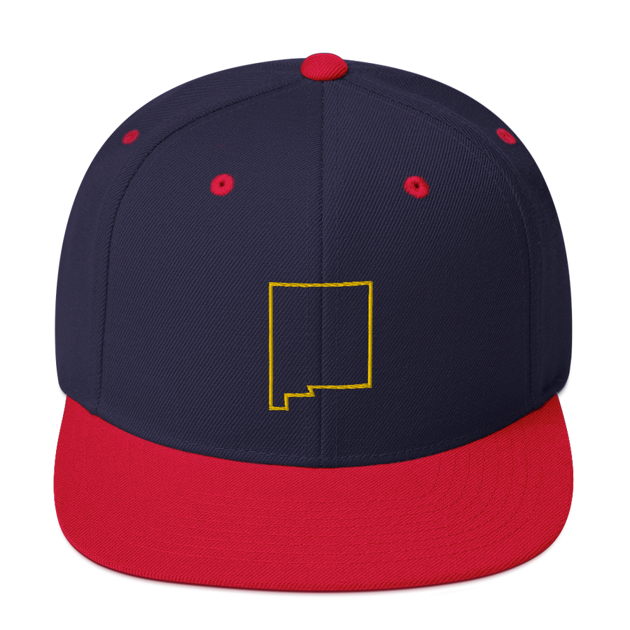 New Mexico Outline Snapback Hat
