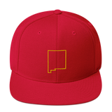 New Mexico Outline Snapback Hat