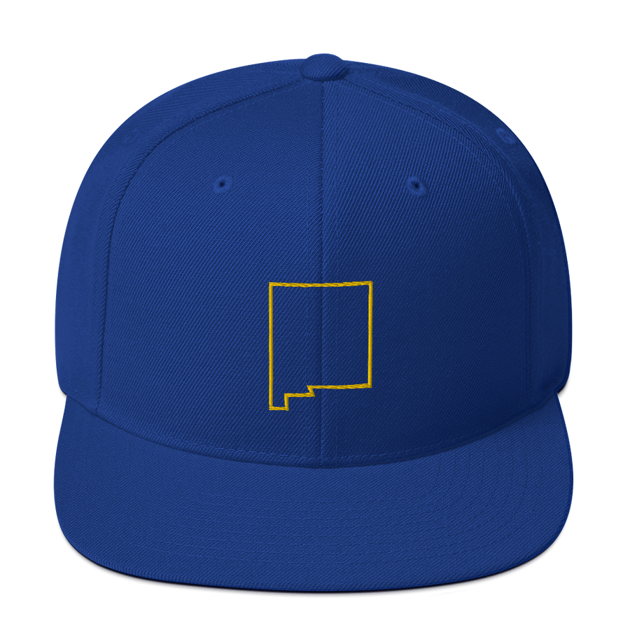 New Mexico Outline Snapback Hat