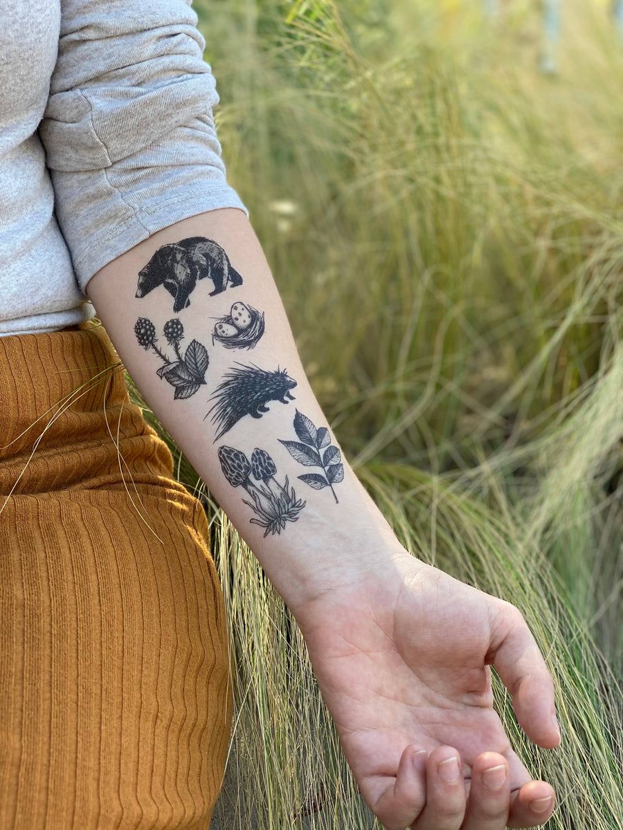 NatureTats - Forest Forage Temporary Tattoo - Organ Mountain Outfitters