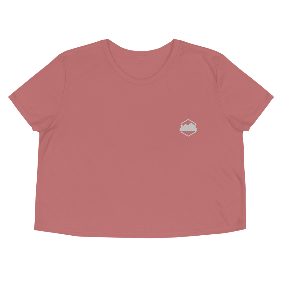 OMO Embroidered Crop Tee